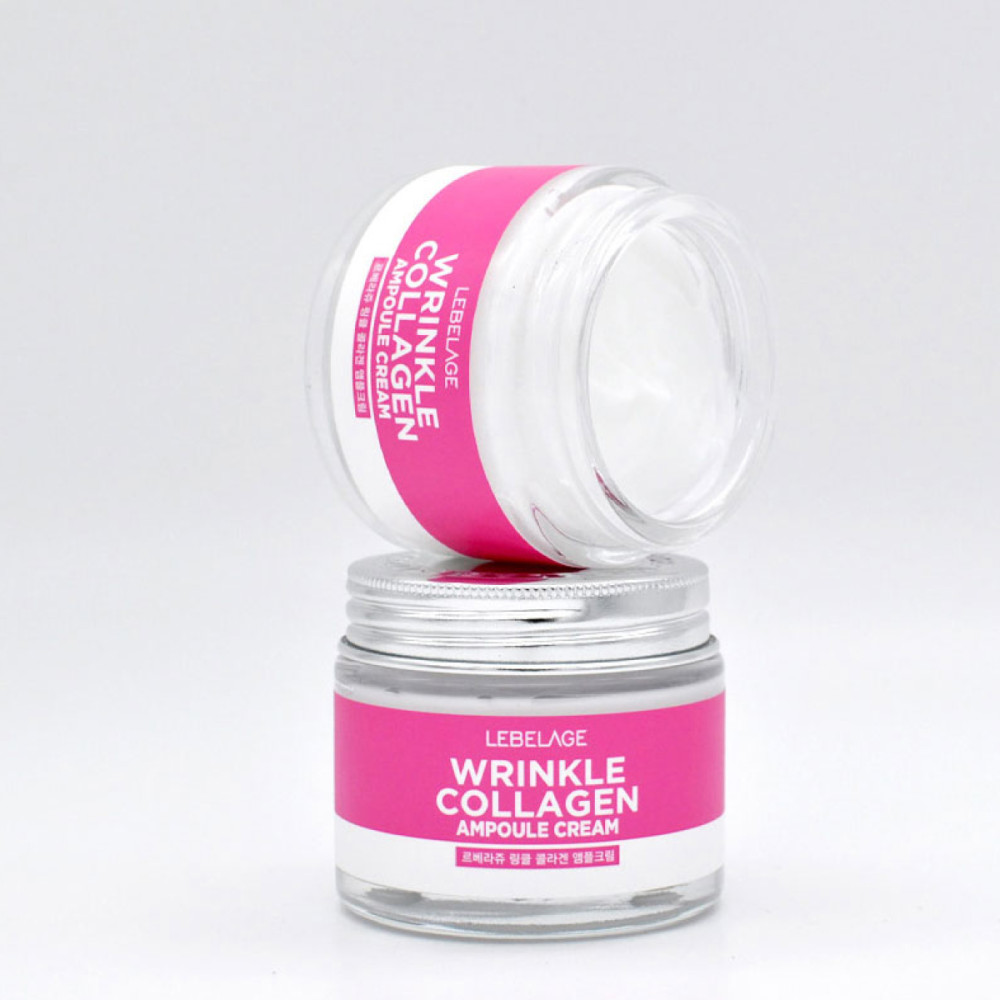 Антивозрастной крем ампульный LEBELAGE AMPULE CREAM_WRINKLE COLLAGEN 70ml - фото2