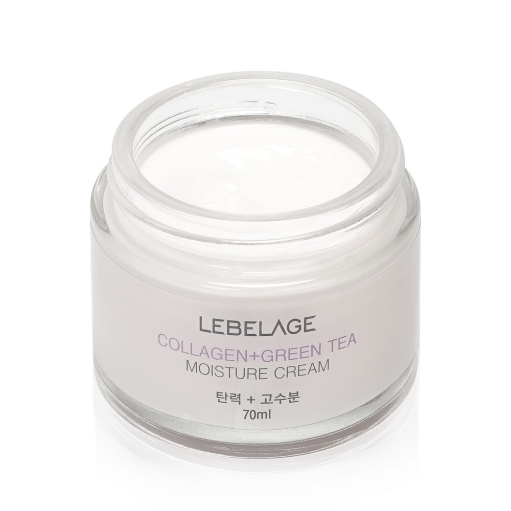 Крем увлажняющий LEBELAGE COLLAGEN+GREEN TEA MOISTURE CREAM 70ml - фото2