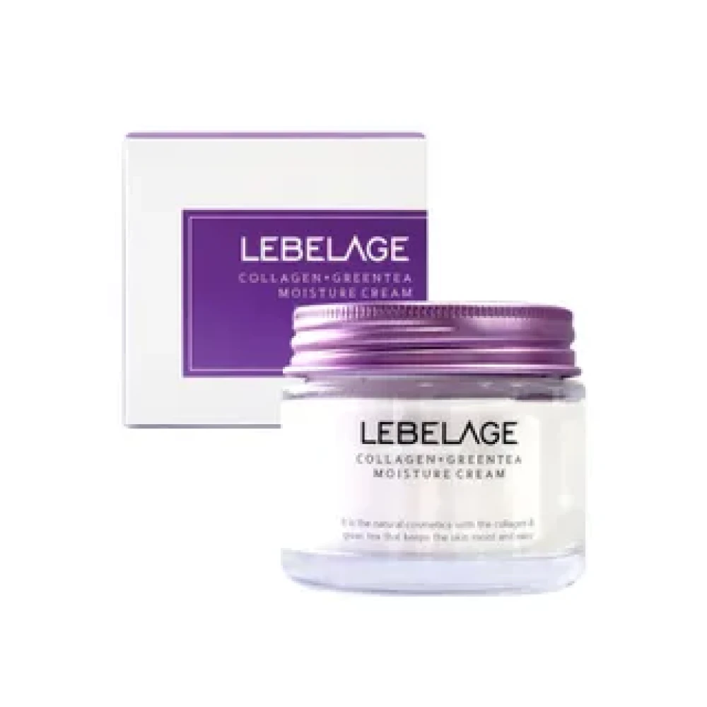 Крем увлажняющий LEBELAGE COLLAGEN+GREEN TEA MOISTURE CREAM 70ml - фото3