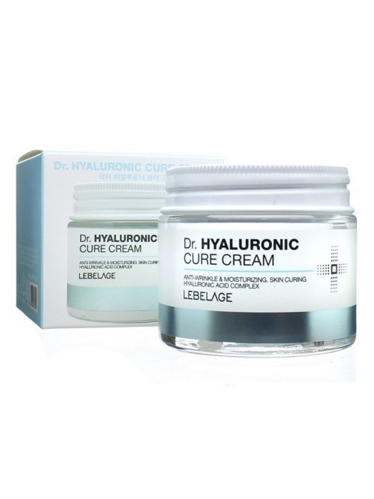 Крем увлажняющий с гиалуроновой кислотой LEBELAGE Dr. HYALURONIC CURE CREAM 70ml - фото