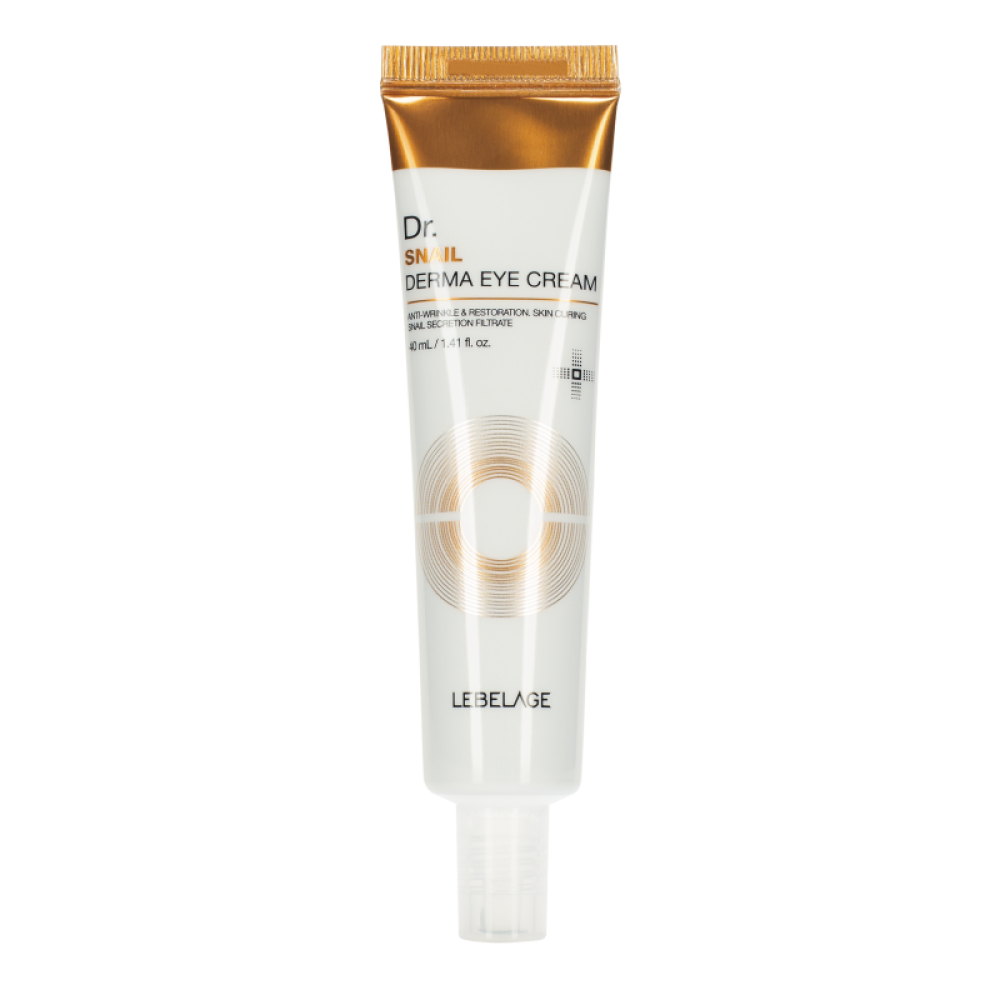 Крем для кожи вокруг глаз с муцином улитки LEBELAGE Dr. SNAIL DERMA EYE CREAM 40ml - фото