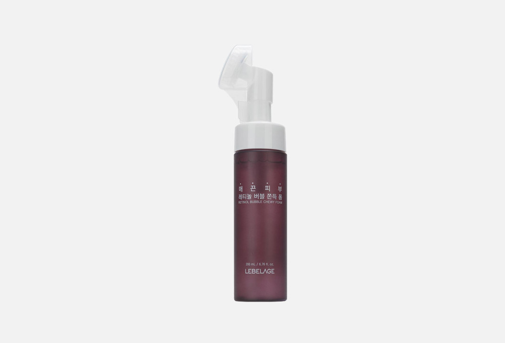 Пенка для лица очищающая с ретинолом LEBELAGE RETINOL BUBBLE CHEWY FOAM 200мл - фото2