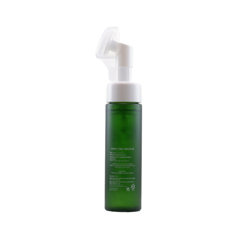 Пенка для лица очищающая с центеллой азиатской LEBELAGE CENTELLA BUBBLE CHEWY FOAM 200мл - фото
