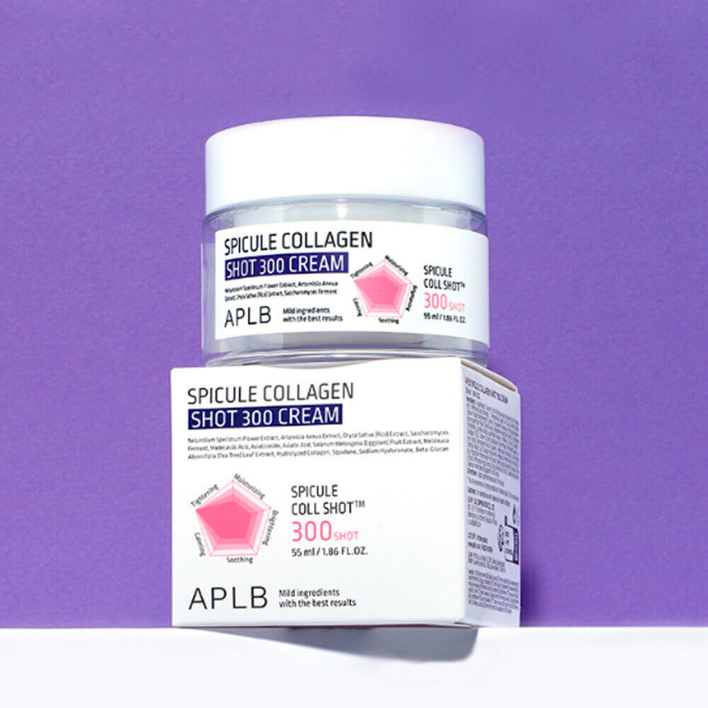 Крем со спикулами и коллагеном APLB Spicule Collagen Shot 300 Cream 55мл - фото3