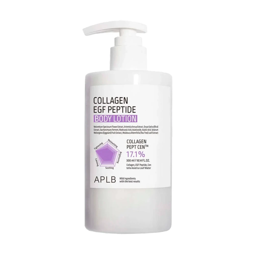 Лосьон-крем для тела с коллагеном APLB Collagen EGF Peptide Body Lotion 300мл - фото2
