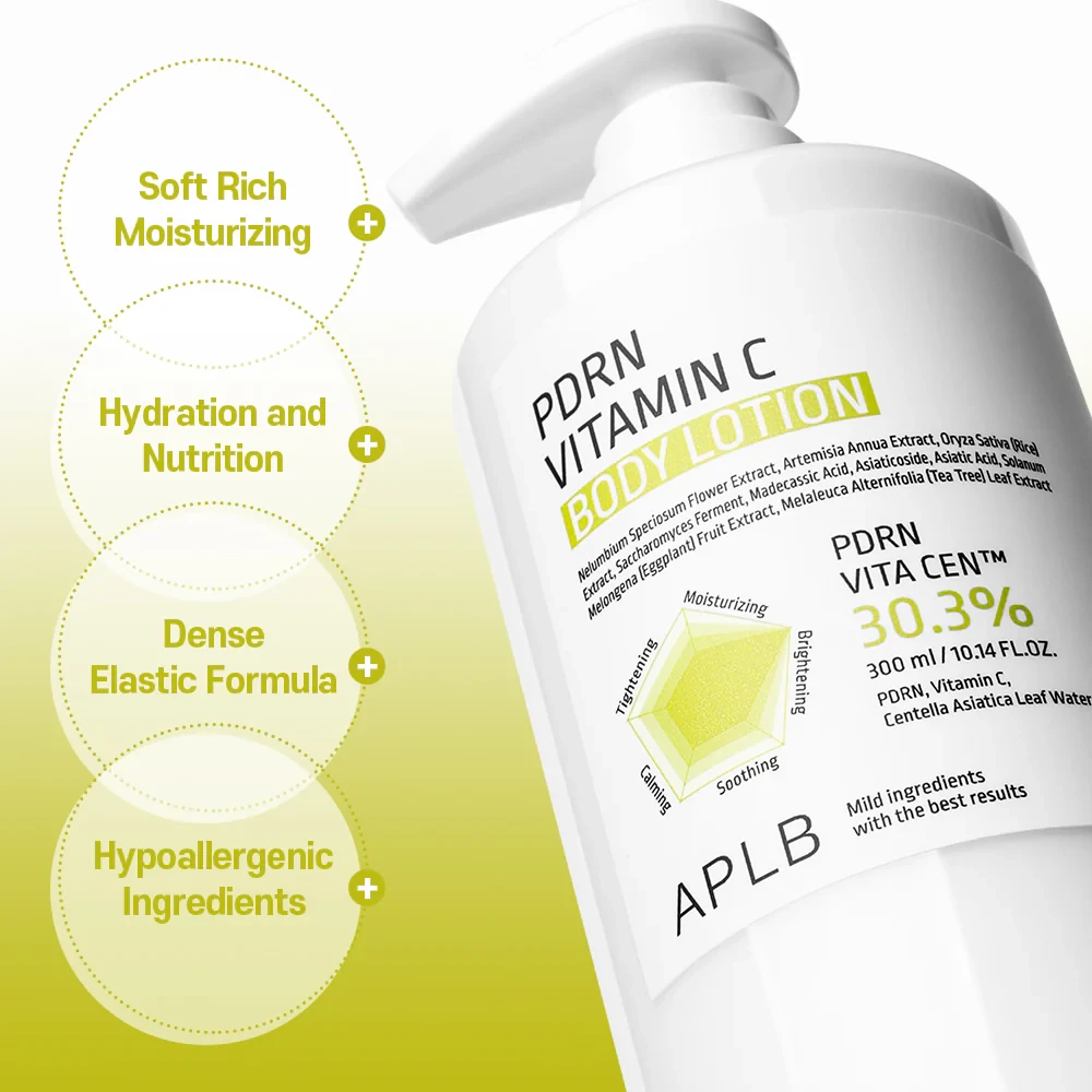 APLB Лосьон для тела с ПДРН PDRN VITAMIN C BODY LOTION 300мл - фото3
