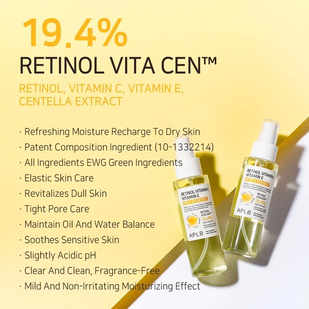 Эссенция-мист с ретинолом и витаминами С и Е APLB RETINOL VITAMIN C VITAMIN E MIST ESSENCE 105мл - фото2