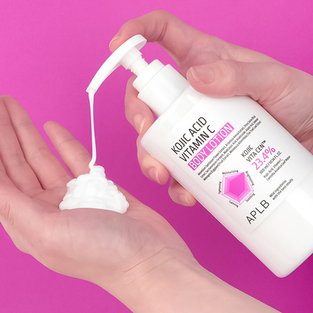 Лосьон для тела с койевой кислотой APLB KOJIC ACID VITAMIN C BODY LOTION 300мл - фото2