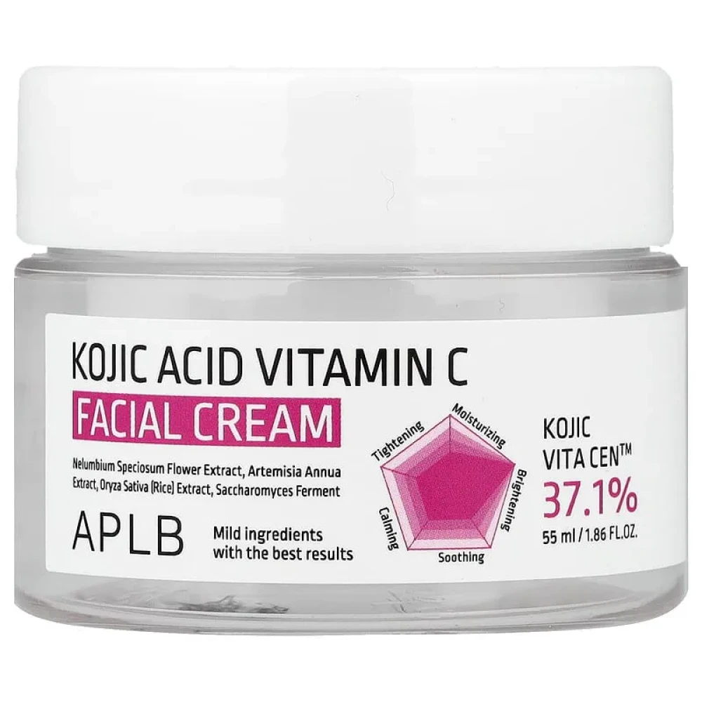 Крем с койевой кислотой и витамином С APLB КKOJIC ACID VITAMIN C FACIAL CREAM 55мл - фото