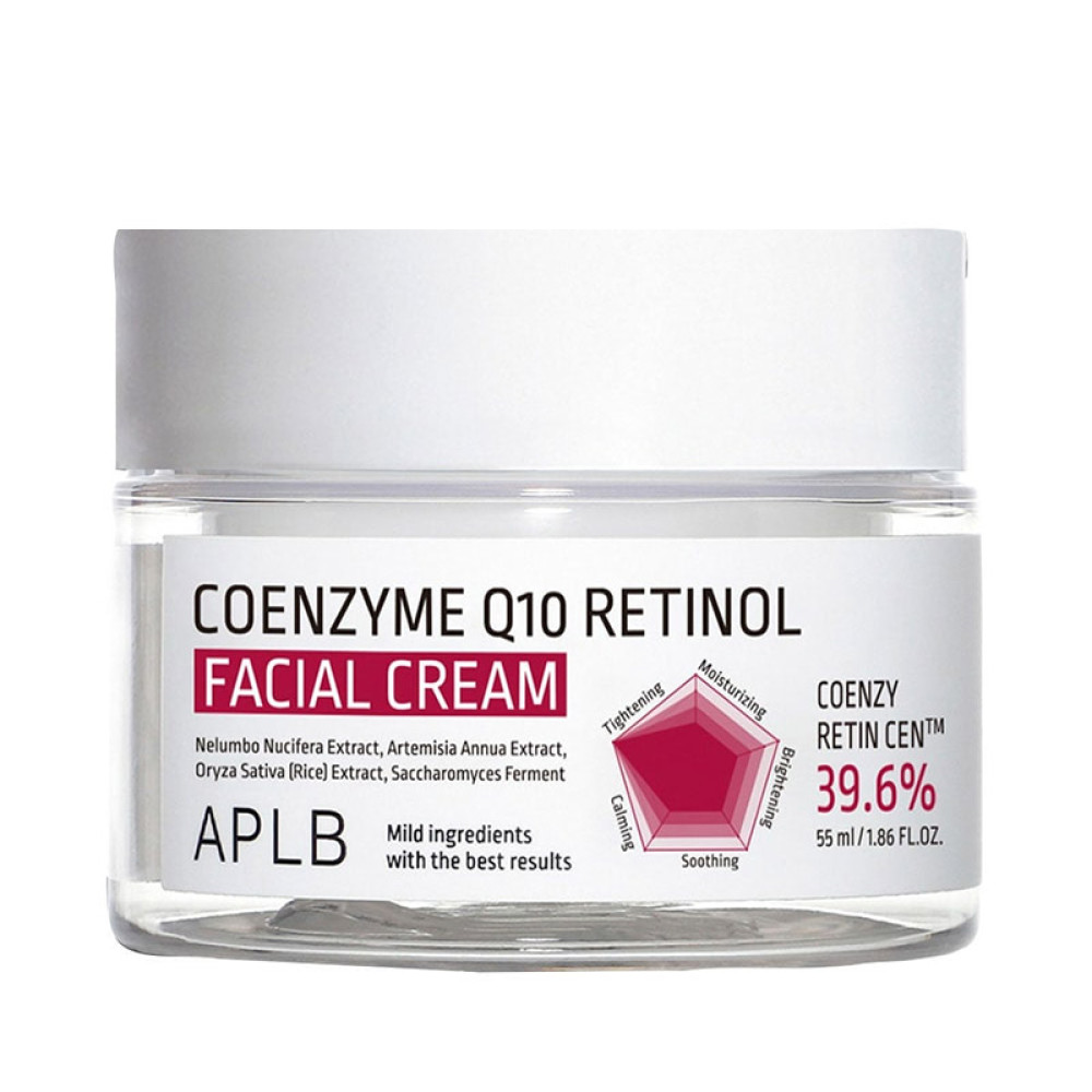 Крем для лица с коэнзимом Q10 и ретинолом APLB COENZYME Q10 RETINOL FACIAL CREAM 55мл - фото