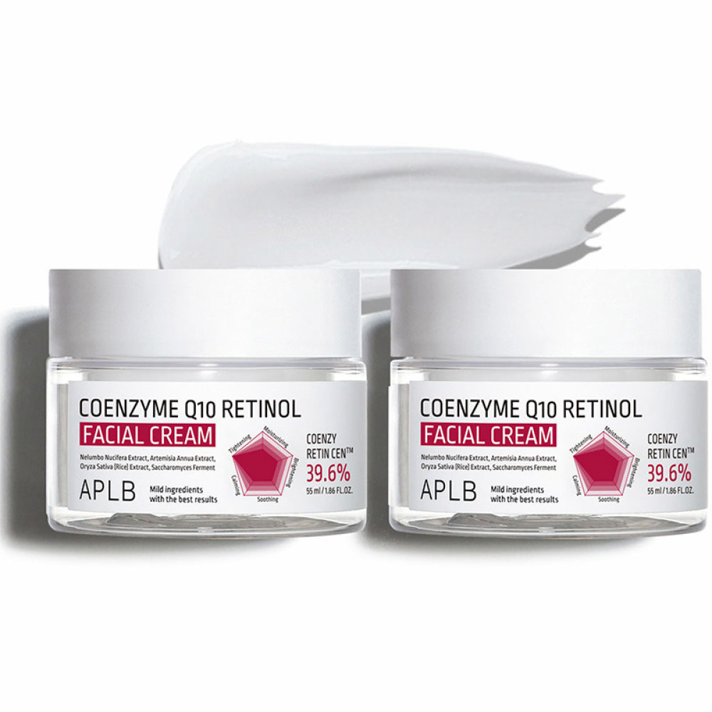 Крем для лица с коэнзимом Q10 и ретинолом APLB COENZYME Q10 RETINOL FACIAL CREAM 55мл - фото3