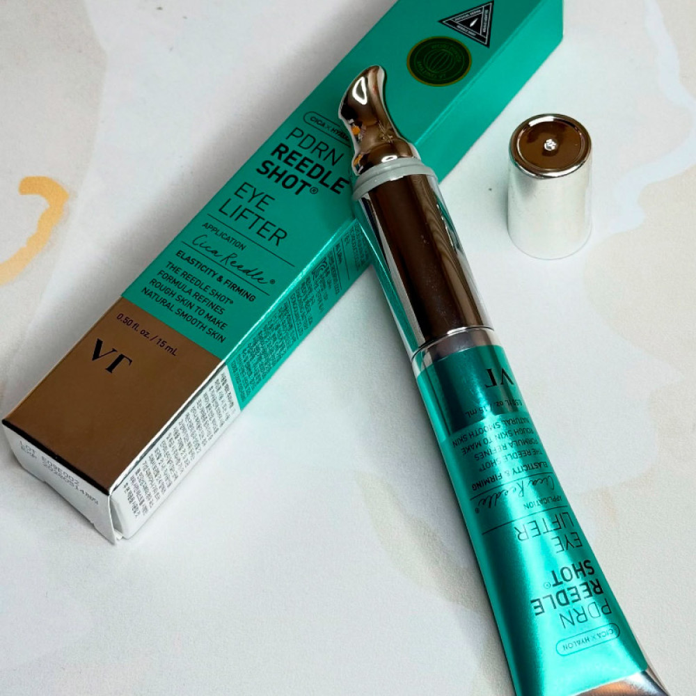 Крем для глаз с золотом VT COSMETICS PDRN Reedle Shot Eye Lifter 15мл - фото2