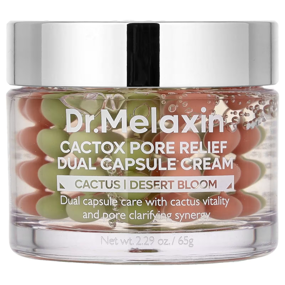 Крем для лица Dr.Melaxin Cactox Pore Relief Dual Capsule Cream 65g - фото