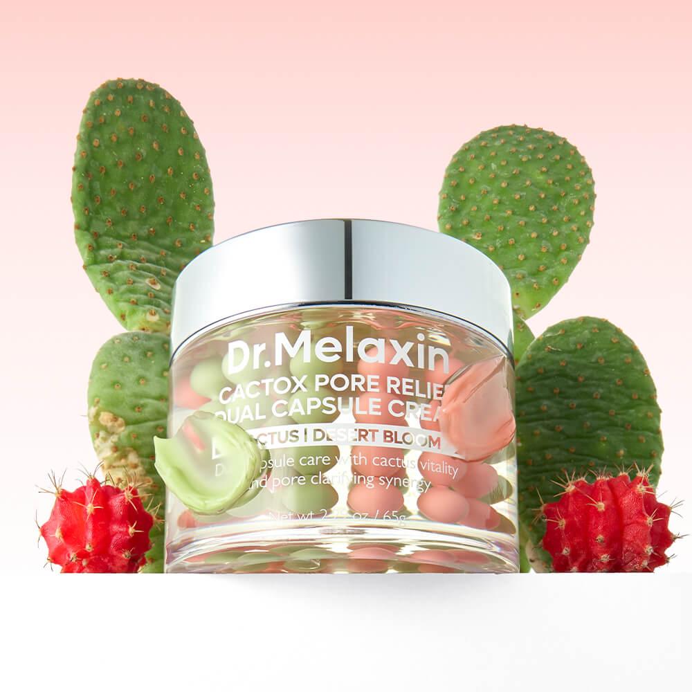 Крем для лица Dr.Melaxin Cactox Pore Relief Dual Capsule Cream 65g - фото2