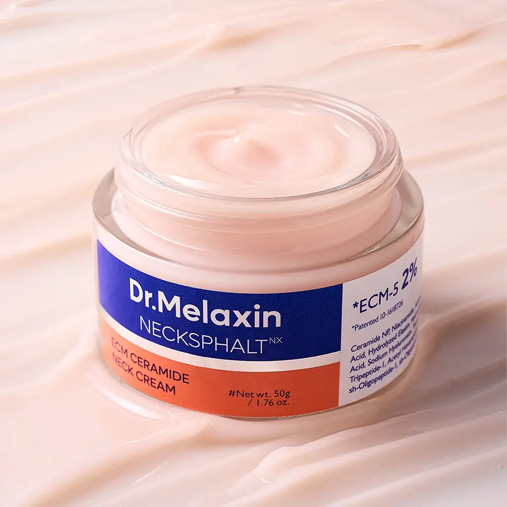 Укрепляющий питательный крем для шеи NECKSPHALT ECM CERAMIDE NECK CREAM 50ml - фото2