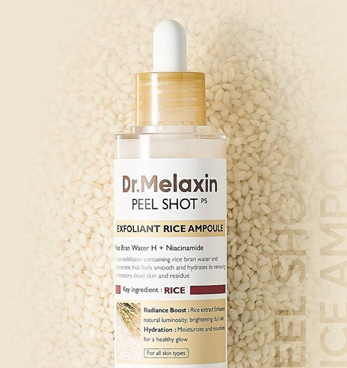 Сыворотка с экстрактом белого риса Dr.MELAXIN PEEL SHOT EXFOLIATING WHITE RICE AMPOULE 80ml - фото