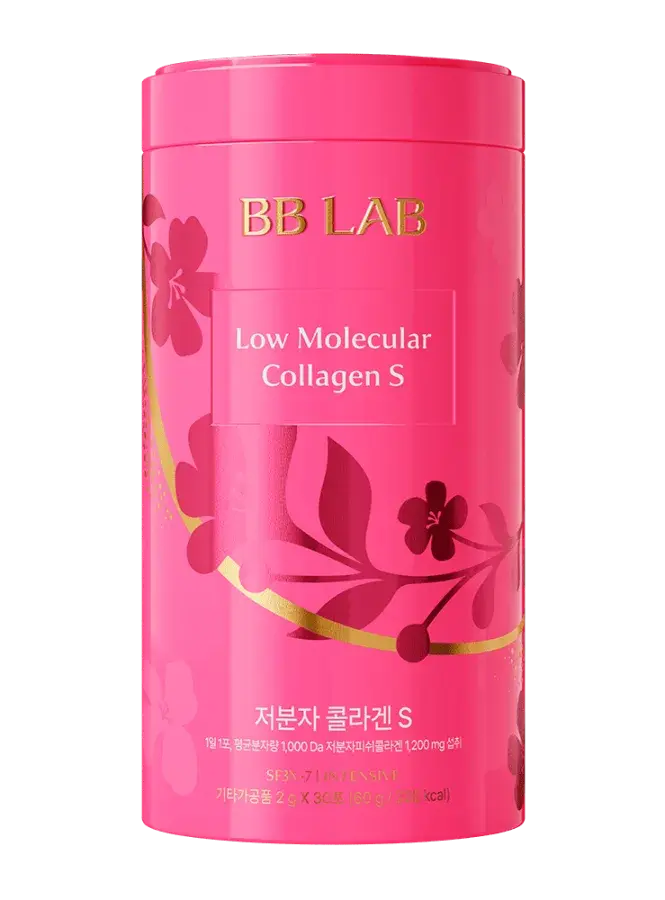 BB LAB БАД к пище "Низкомолекулярный коллаген S" ("BB LAB Low Molecular Collagen S") 30 стик-пакетов по 2 г,(железная банка) - фото