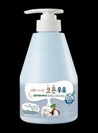 Гель для душа с экстрактом хлопка Kwailnara Cotton Milk Body Cleanser 560 мл - фото