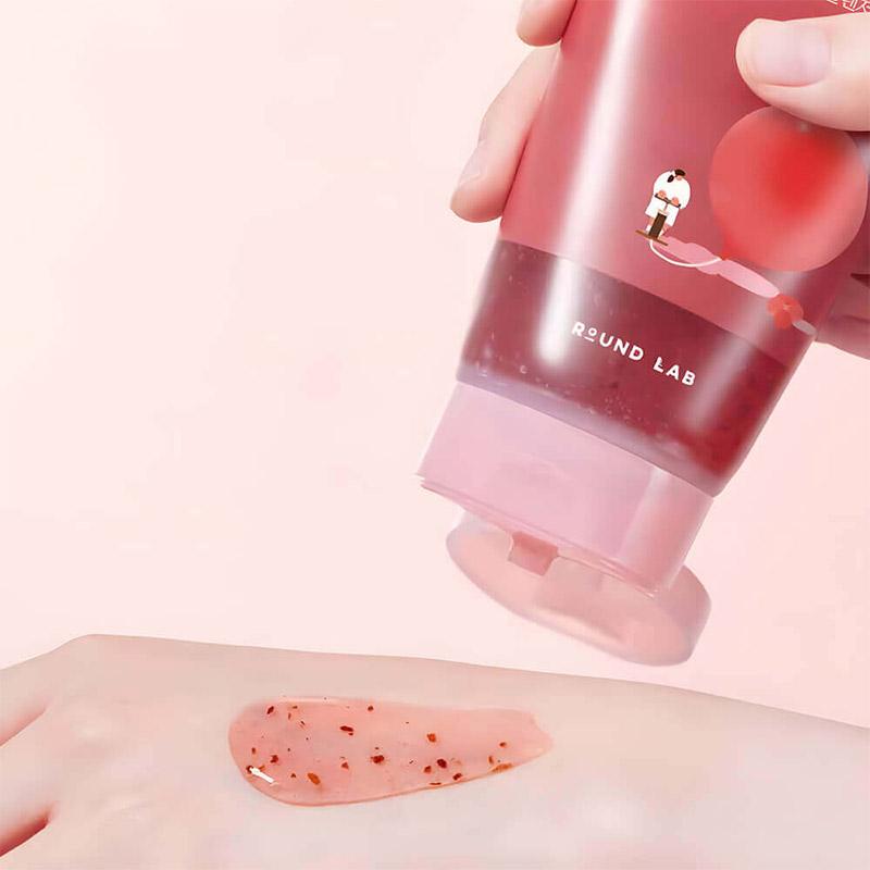 Гель-маска для очищения кожи c камелией ROUND LAB CAMELLIA DEEP COLLAGEN JELLY MASK CLEANSER 150мл - фото2