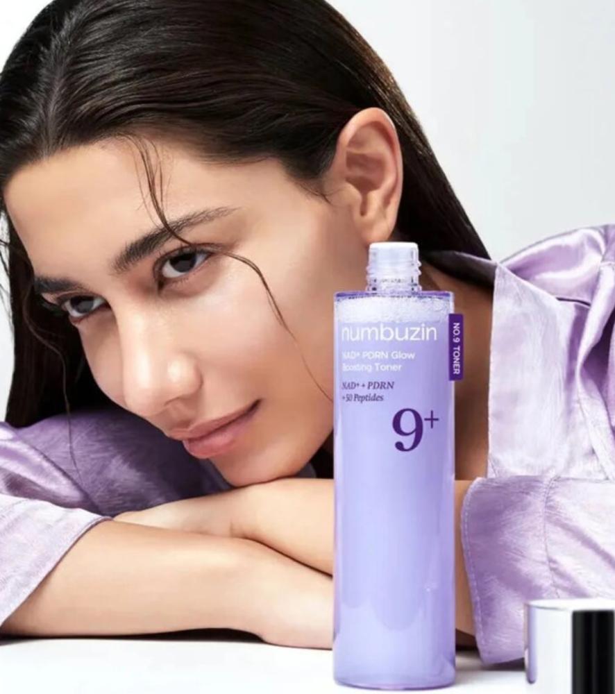 Тонер для лица пептидный NUMBUZIN No.9+ NAD+ PDRN Glow Boosting Toneer 150 мл - фото3
