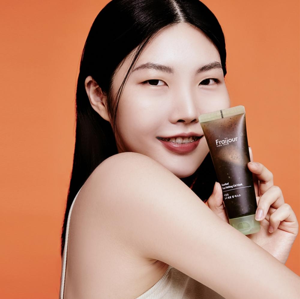 Маска для лица очищающая ХАУТТЮЙНИЯ Fraijour Heartleaf Pore Melting Gel Mask 75 мл - фото2
