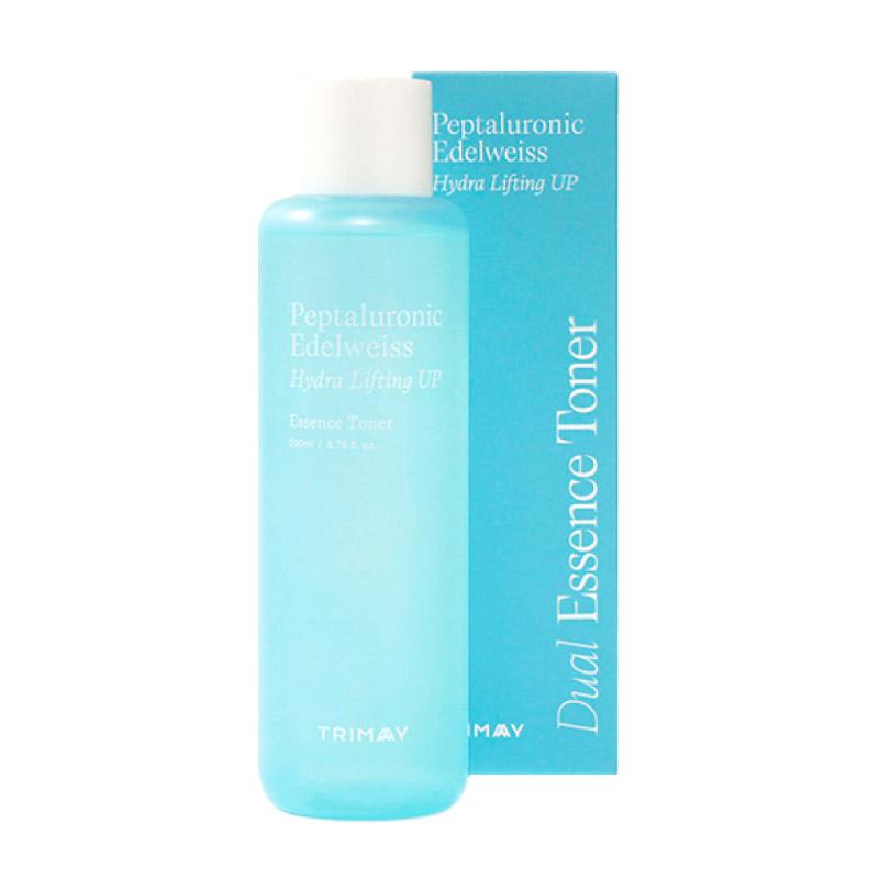 Тонер-эссенция с пептидами и гиалуроновой кислотой TRIMAY Peptaluronic Edelweiss Hydra Lifting Toner 200мл - фото3
