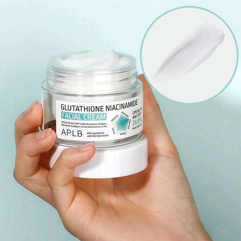 Крем для лица с глутатионом и ниацинамидом APLB GLUTATHIONE NIACINAMIDE FACIAL CREAM 55мл - фото2