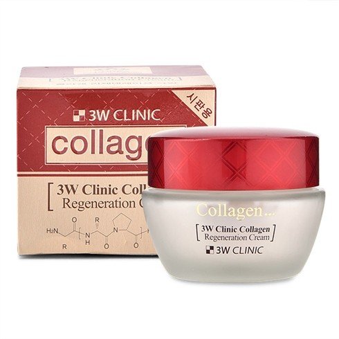 Крем ЛИФТИНГ для лица с коллагеном регенерирующий Collagen Regeneration Cream 3W CLINIC, 60 мл - фото