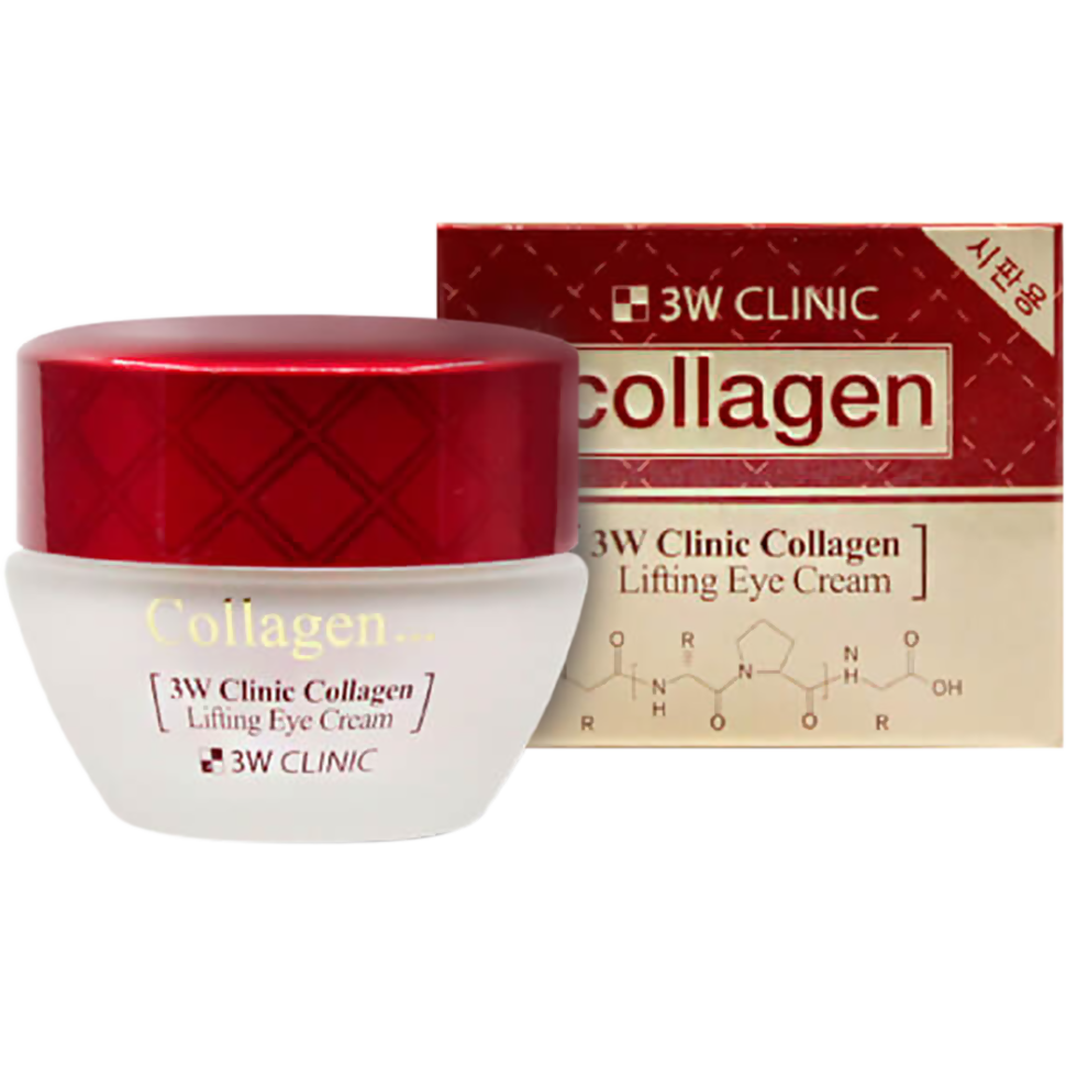 Крем для век ЛИФТИНГ с коллагеном Collagen Lifting Eye Cream 3W CLINIC, 35 мл - фото2