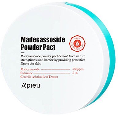 Пудра компактная с мадекассоидом A'pieu Madecassoside Powder Pact 6гр - фото
