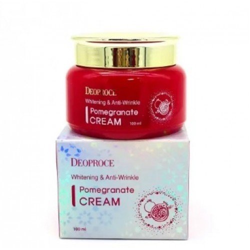 Крем для лица антивозрастной Deoproce Whitening And Anti-Wrinkle Pomegranate Cream 100 мл - фото2