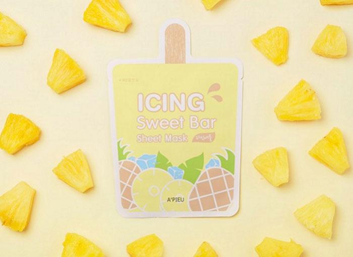 Маска-мороженное тканевая A'PIEU Icing Sweet Bar Sheet Mask (Pineapple) - фото2