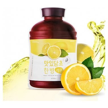 Маска для лица тканевая A'PIEU Fruit Vinegar Sheet Mask (Lemon) - фото