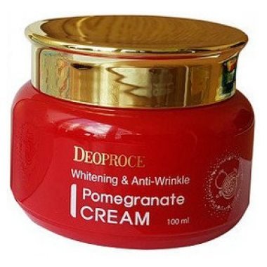 Крем для лица антивозрастной Deoproce Whitening And Anti-Wrinkle Pomegranate Cream 100 мл - фото