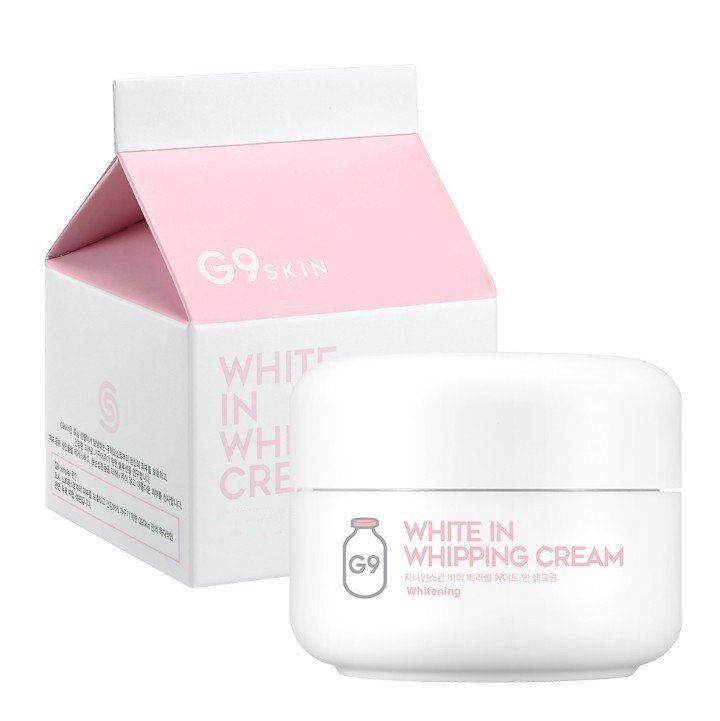 Крем для лица осветляющий с экстрактом молочных протеинов G9 White In Whipping Cream 50гр - фото