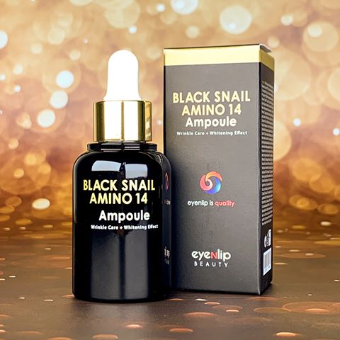Сыворотка для лица EYENLIP Black Snail Amino 14 Ampoule,30 мл - фото