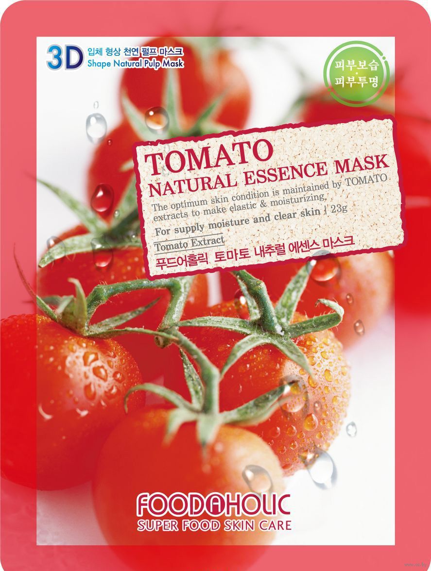 Маска для лица FoodaHolic Tomato Natural Essence Mask, 23мл, FoodaHolic - фото