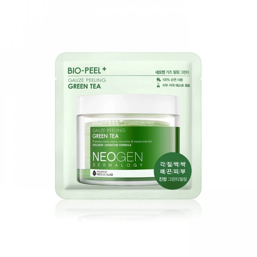 Пэды с зеленым чаем NEOGEN DERMALOGY BIO-PEEL GAUZE PEELING GREEN TEA(10 мл/1 шт) - фото