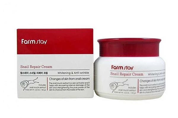 Крем для лица улиточный FarmStay Snail Repair Cream, 100 мл - фото