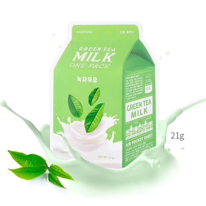 Тканевая маска A'Pieu Green Tea Milk One-Pack - фото