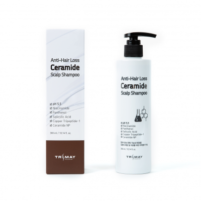Шампунь с керамидами против выпадения волос TRIMAY Anti-Hair Loss Ceramide Scalp Shampoo(300 мл) - фото