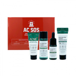 Набор миниатюр с кислотами для проблемной кожи Some By Mi AC SOS AHA-BHA-PHA 30 Days Miracle AC SOS Kit - фото