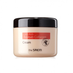 Увлажняющий коллагеновый крем для лица с экстрактом баобаба The Saem Care Plus Baobab Collagen Cream - фото