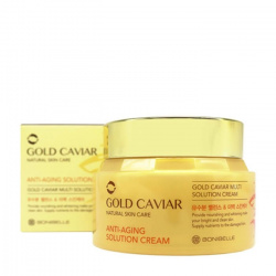 Крем питательный для лица ИКРА Gold Caviar Anti-Aging Solution Cream, 80 мл BONIBELLE - фото