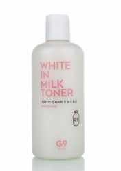 Тонер для лица осветляющий G9 White In Milk Toner 300мл - фото