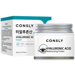 Consly Крем для лица увлажняющий с гиалуроновой кислотой и бета-глюканом Hyaluronic Acid  Cream 70 ml - фото