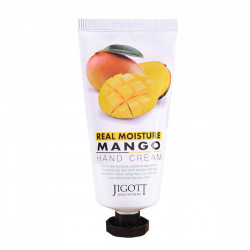  Крем для рук с экстрактом манго Jigott Real Moisture Hand Cream Mango 100 ml - фото