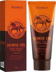 Крем для лица и тела с лошадиным жиром DEOPROCE HAND&BODY HORSE OIL 100гр - фото