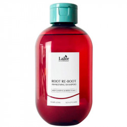 Шампунь с женьшенем для роста волос Lador Root Re-Boot Awakening Shampoo Red Ginseng & Beer Yeast 300ml - фото