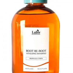 Шампунь для чувствительной кожи головы Lador Root Re-Boot Purifying Shampoo Ginger &  Apple 300ml - фото